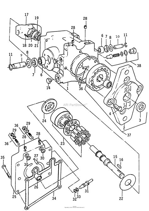 bobcat skid steer drive pump|bobcat hydraulic pump parts diagram.